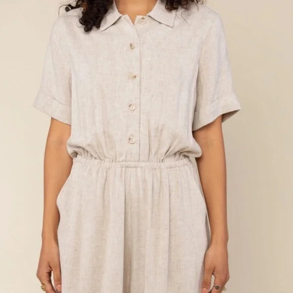 NLT Linen Jumpsuit - Picture 3 of 3